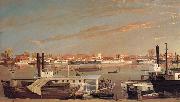 George Tirrell View of Sacramento,California,From Across the Sacramento River china oil painting reproduction